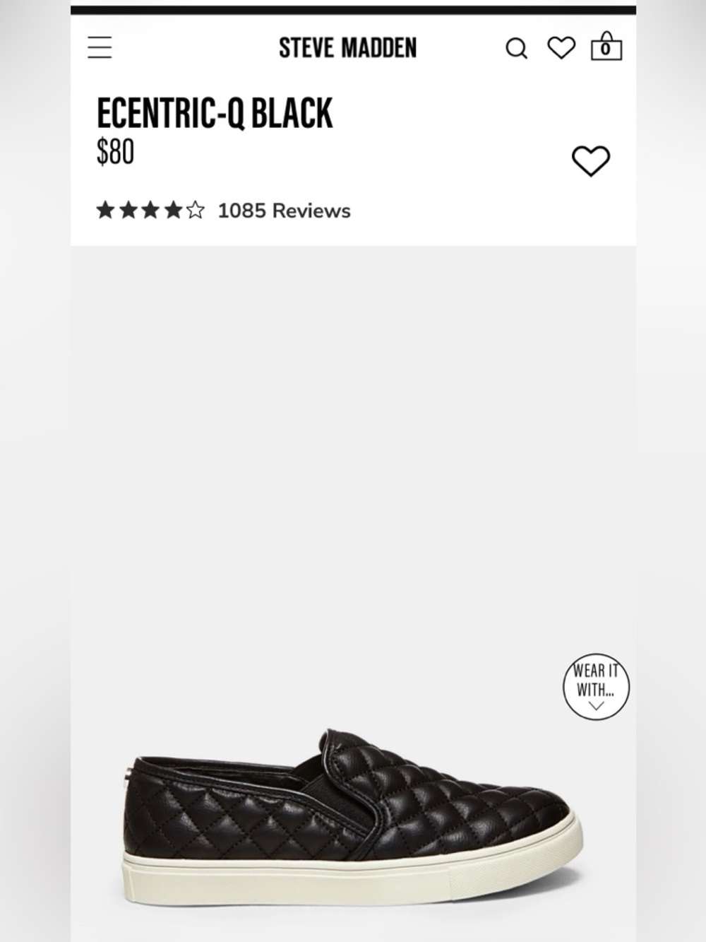 Steve Madden Ecentric-Q Quilted Slip-On Sneaker